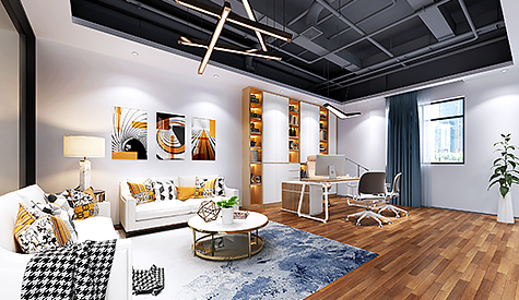 佛山鄂松盛自動化設(shè)備辦公室裝修設(shè)計